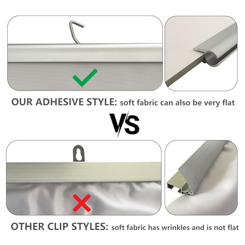 Image of Poster Sign Holder, Banner Hanging Slide Rail Hanger Kits 24 inch