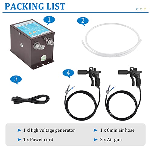 Yuchengtech ZY-188 Ionizing Air Gun Upgraded 7Kv Antistatic Gun Anti Static Air Gun Anti Static Ionizer Static Eliminator + High Voltage Generator thumb #4