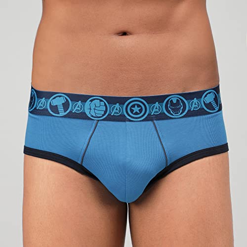 Image of Zoiro Men Cotton Blend Printed Marvel Brief Pack of 2 |Colours May Vary