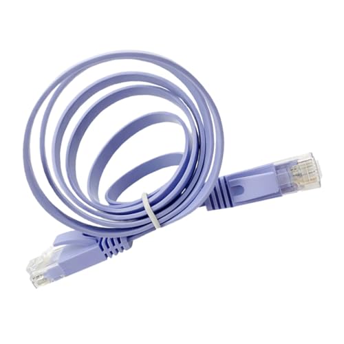 FONDOTIN 1Pc Flat Ethernet Cable Ultra Thin Network Cable High Speed Modem Connection Durable Water Resistant for Router Gaming and Home Office Use