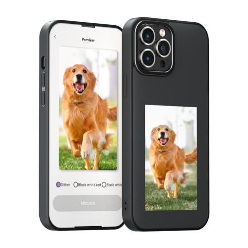 YCE Smart Ink Screen Phone Case Smart NFC Phone Case DIY Personalize Photo Changing 3.5 Inch Ink Display Image On iPhone Case for iPhone 13/14,14 Pro/Max