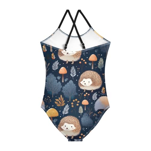 Cute Hedgehog Girls One Piece Swimsuit Beach Swimwear 208576292