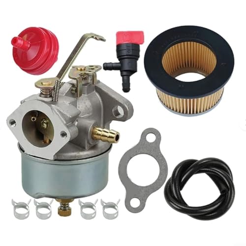 Eawfgtuw Kit di ricambio carburatore per motori H30 H50 H60 HH60 HH70, viene fornito con filtro dell'aria, guarnizione, filtro carburante e valvola, adatto per spazzaneve e motocoltivatori rototiller