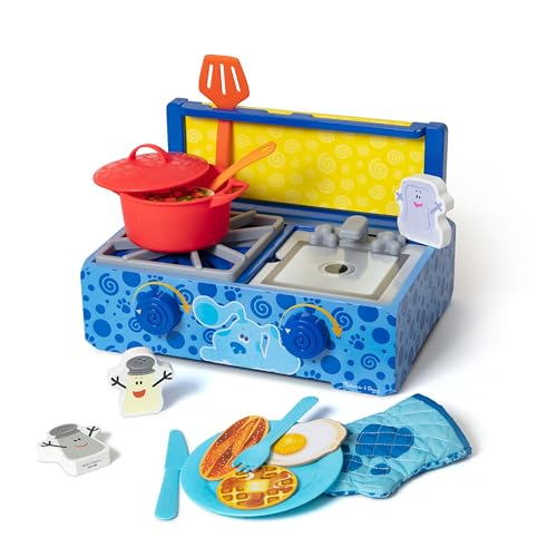 Image of Melissa & Doug Blue's Clues & You! Wooden Cooking Play Set (42 Pieces)