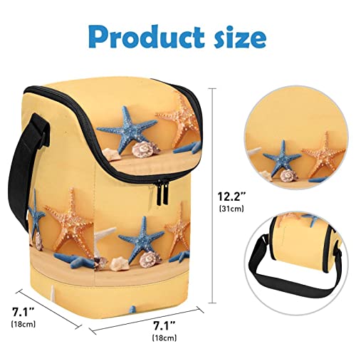 Lonchera para almuerzo sin fugas con estampado original de estrella de mar 4
