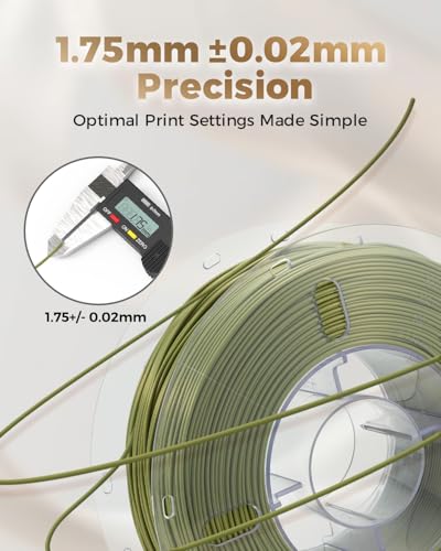 Image of VOXELAB Silk+ PLA Filament 1.75mm, Shiny Chrome-Like Finish with Enhanced Layer Adhesion, 1kg (2.2lbs) for Most FDM 3D Printers, Smooth & Flawless Printing(Bronze)