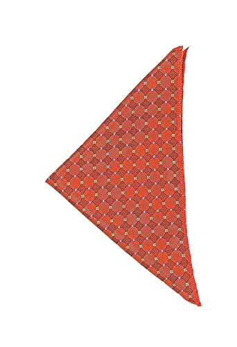 Image of formal cravat set for men with pocket square Men's Cravat Necktie, Self Design Microfiber Dark Multi color Free Size