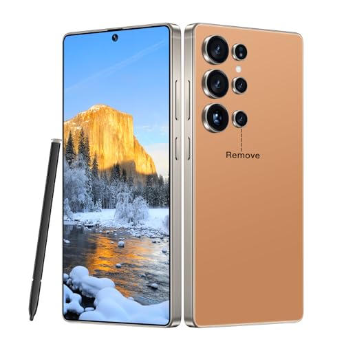 MMY I25 Ultra 5G Unlocked Smartphone,16GB+512GB Fully Cell Phone for Android 14, 6.99" Unlocked Cell Phone, 7000mAh, 68MP+108MP Dual Camera/Dual SIM/Fingerprint Lock/Face (Titanium Orange)