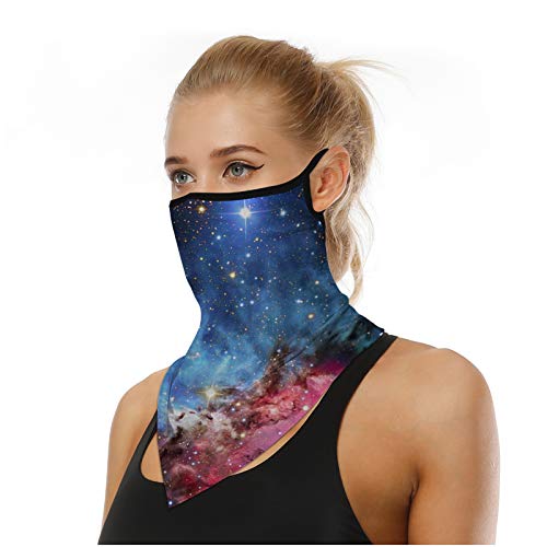 Face Bandana Neck Gaiter Face Scarf Ear Loops Balaclava for Dust Mask Man Woman