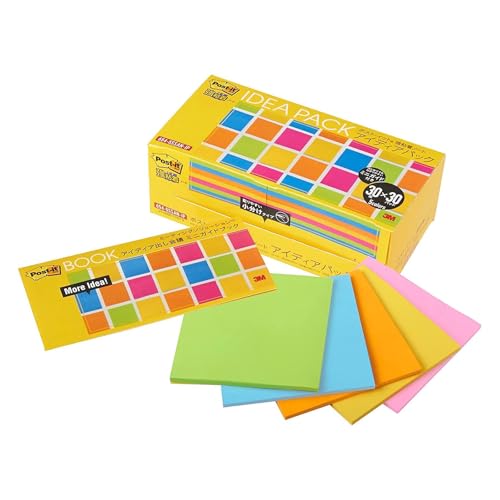 Amazon.co.jp: ポストイット 付箋 強粘着 ノート アイディアパック