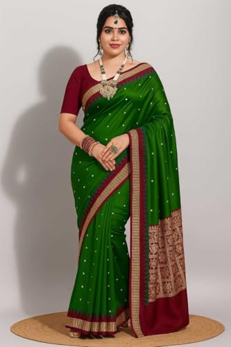 Image of NEW COLLECTION Women's Odisha Handloom Sambalpuri Pata Saree Temple Border Pasapalli Bomkai Buti Boyanika Design Saree Banarasi Soft Papa Silk Simple Ethnic Orissa Sari with Blouse Piece