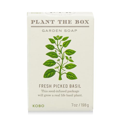Image of KOBO Plant the Box Fresh Picked Basil Bar Soap (7 oz)