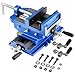 VEVOR Cross Slide Drill Press Vise, 4 Inch Jaw Width, 2 Way X-Y Axis Bench Vise, 3.5 Inch Max Jaw Opening, Heavy Duty Cast Iron, Workbench Vice Clamp, for Woodworking Drilling CNC Milling Machine