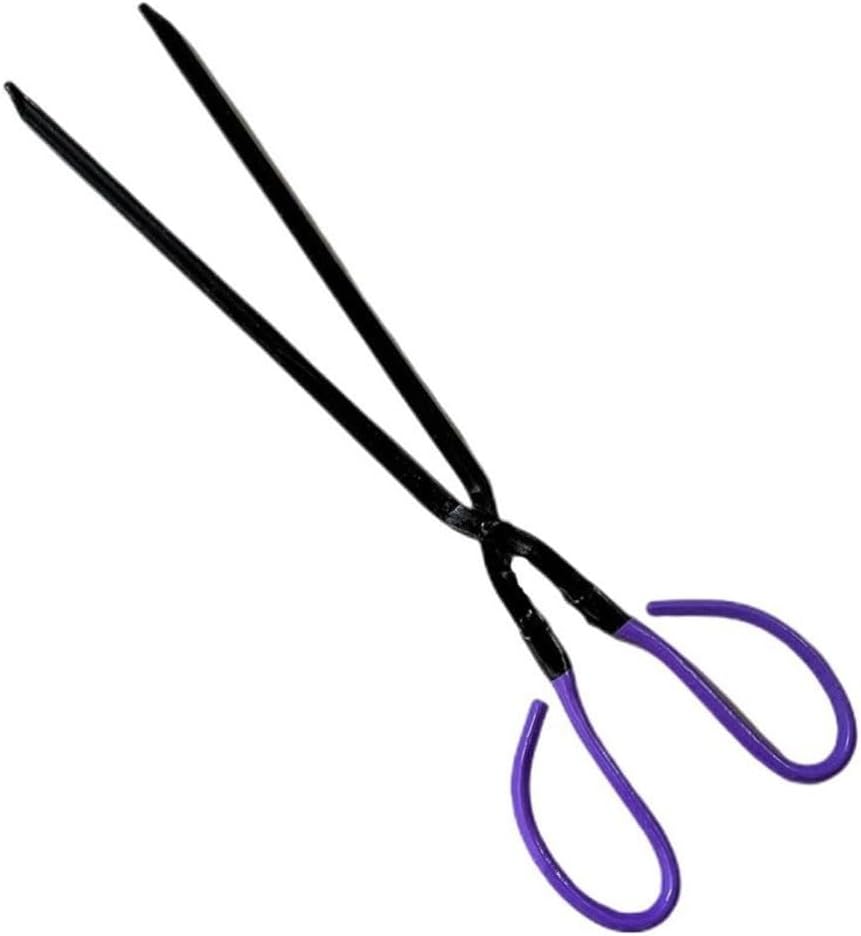 Firewood Tongs with Black Finish, Heavy Duty Log Tongs for Fireplace, Campfire & Wood Stove, Indoor & Outdoor Use(50cm/19.6")