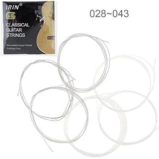 MuzcYM 6pcs Cordes de Guitare Classique Cordes de Guitare en Nylon 028-043, Fil Plaqué Argent, Noyau de Cordes en Nylon - Les Beatles, Paul McCartney, John Lennon, RIngo Starr, George Harrison MuzcYM 6pcs Cordes de Guitare Classique Cordes de Guitare en Nylon 028-043, Fil Plaqué Argent, Noyau de Cordes en Nylon – Image 3