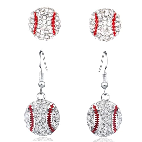Baseball Stud Earrings - Women's Dangle Sports Jewelry