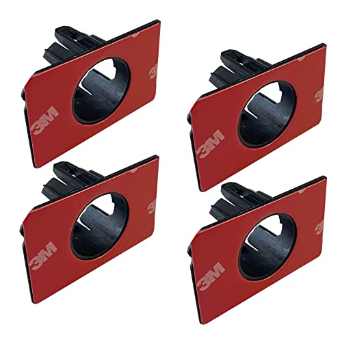 (Lot de 4) Support de Radar de Recul Universel Multimarques Avant ou Arrière avec Autocollant Adhésif
