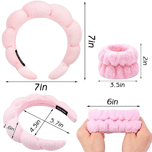 image for Zkptops Spa Headband for Washing Face Wristband Sponge Makeup Skincare