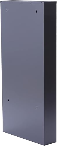 Miniatura 4 de Gdrasuya10 Gabinete de zapatos de pared gris sin montaje, zapatero de metal con 3 cajones, organizador de zapatos, gabinete de pared, diseño moderno