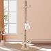 YIYIBYUS Cat Tower,Modern Wooden Floor-to-Ceiling Cat Tree Tower, with Rope Scratching Post, Activity Center Cat Climbing Tower