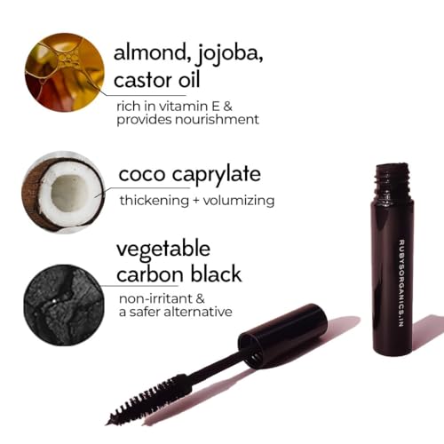 Ruby's Organics Mascara Black, Natural, Non-toxic, Long-lasting, Waterproof, Full-lift, Eye Makeup, Safe and Non-irritating Formula for Sensitive Eyes, Cruelty-Free, Paraben... - Image 6