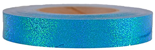 Holographic Sequin Tape - Aquamarine (1-inch x 150 ft) by Hoopologie