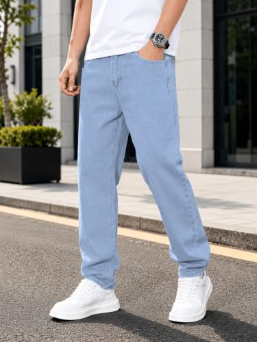 Image of Kargeens Men Jeans || Relaxed Fit Jean's for Man || Loose Fit High Rise Denim