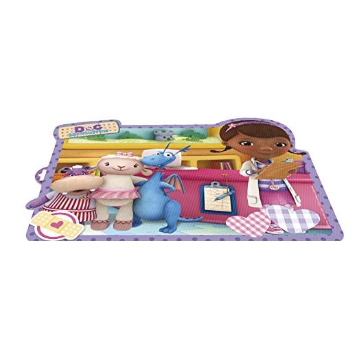 ALMACENESADAN 0426, Mantel Individual Doctora Juguetes; Dimensiones 43x29 cms; Producto de plástico Reutilizable; Libre bpa.