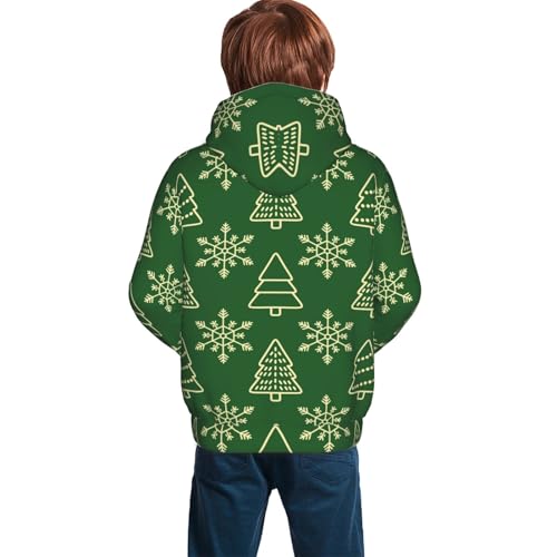 Christmas (2) Kids Pullover Hoodies Boys Sweatshirts Girls Athletic Clothes with Pocket 7