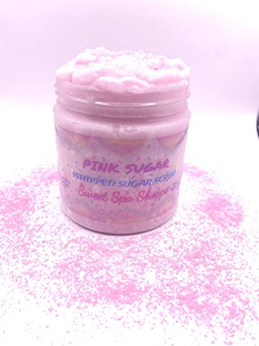 Sweet Spa Shoppe Sugar Scrub, No Parabens, Vegan-Friendly, Exfoliating & Moisturizing, 6 Oz., Pink Sugar - Raspberry Candy Crush #TOP2