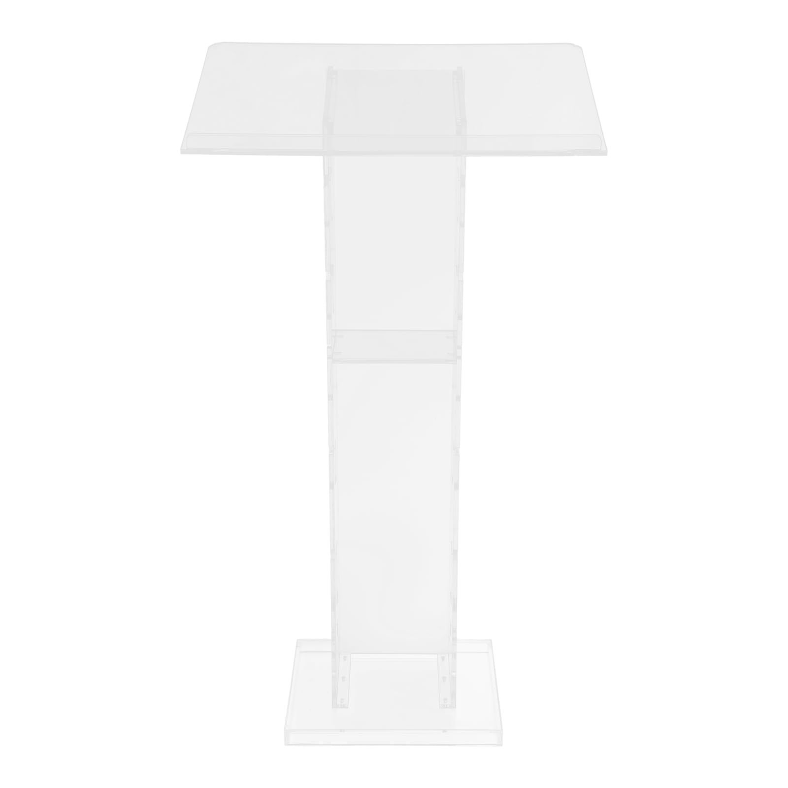 Pupitre en acrylique transparent Podium Bureau Chambre, Pupitre transparent pour salle de classe, table de conférence professionnelle en chaire 60 x 40 x 110 cm