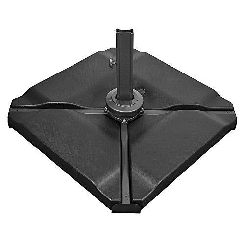 Nova Outdoor Living Umbrella Stand Outdoor Garden Cantilever Parasol Base Slabs, Black