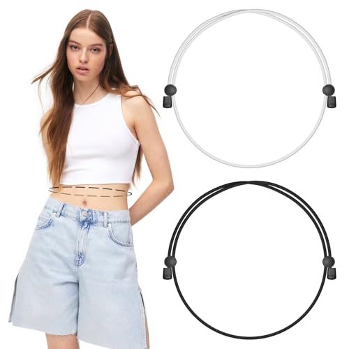 2PCS Adjustable Crop & Tuck Band for Women - Shirt Stays Belt