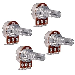 Guitare 25K for potentiomètre à arbre divisé basse, for Volume ou tonalité for guitare électrique avec potentiomètre… - Les Beatles, Paul McCartney, John Lennon, RIngo Starr, George Harrison