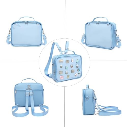 Image of CHERRY SAUCE Dopamine Color Ita Bag Backpack Satchel Oxford Crossbody Messenger Shoulder Bag