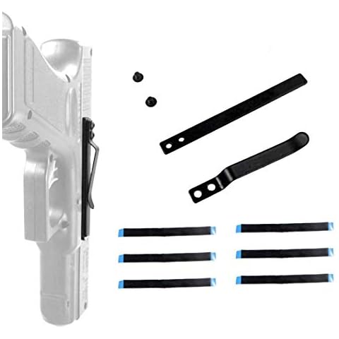 Universal Gun Clip Holster for Semi-Automatic Handguns Ambidextrous Concealed Gun Belt Clip Cover