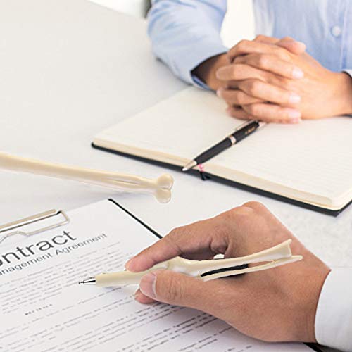 Sunangel Creative Novelty Bone Shape Ballpoint Pens,0.7Mm Black Ink Bone Model Pens & Nurse Doctor Pens For Halloween,Thanksgiving,Christmas,New Year’s Day(30Pcs) #TOP6