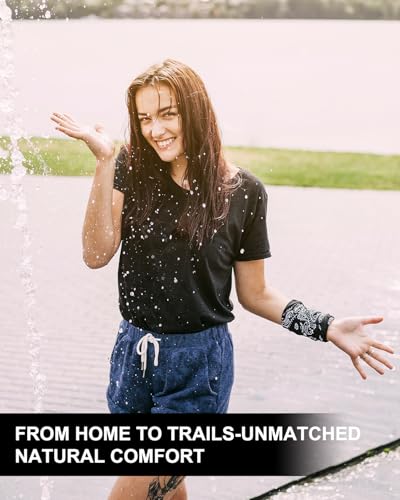 Women's 100% Merino Wool T-Shirt, Crew Neck Lightweight Moisture-Wicking Athletic Base Layer Tops for Running4