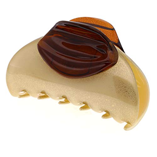 Camila Paris CP2717 French Hair Clips for Women, Cream, Girls Hair Claw Clips Jaw Fashion Durable and Styling Hair Accessories for Women, Strong Hold No Slip Grip, Made in France