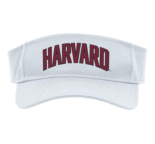 Harvard University Crimson | Official NCAA Merch | NCAFHRV01 Sport Sun Visor, Adult, One Size, White