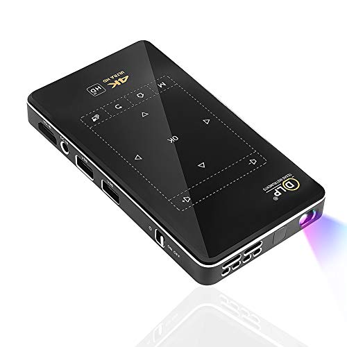 Tragbare Mini-4K-Projektor 100 Lumen Android 6.0 Full HD LED Videoprojektor Beamer Für Das Heimkino