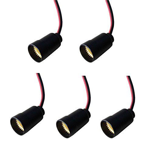 SmartDealsPro® 10-Pack E12 Candle Candelabra Light Socket Lamp Holder Base with Leads