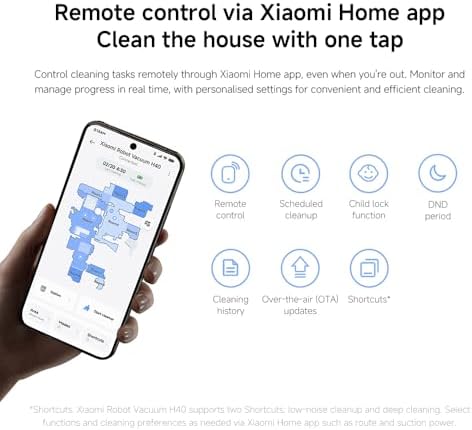 Xiaomi Robot Vacuum H40 Robot Süpürge White - Görsel 18