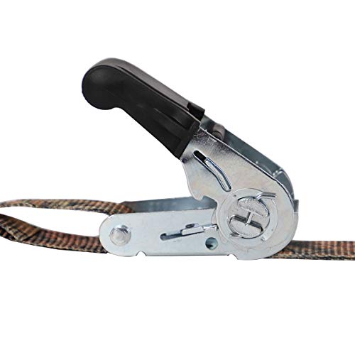 Xstrap Standard Ratchet Tie Down Straps - 4 Pk - 1'' X 15 Ft - 630 Lbs Load Cap 1890 Lbs Break Strength-Cargo Straps (Camouflage) #TOP3