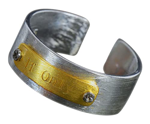 NicoWerk Damen Silberring Breit aus 925 Sterling Silber Rustikal Matt...