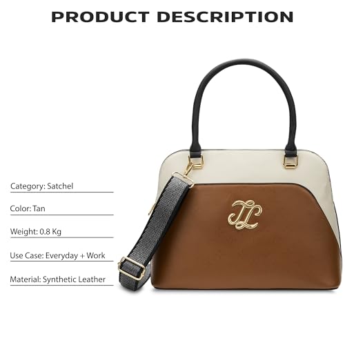 Image of Lavie Signature Women's Aiken Colourblock Dome Satchel Handbag | Satchel Bag for Work | Ladies purse | Stylish Shoulder Bag | Gift For Women