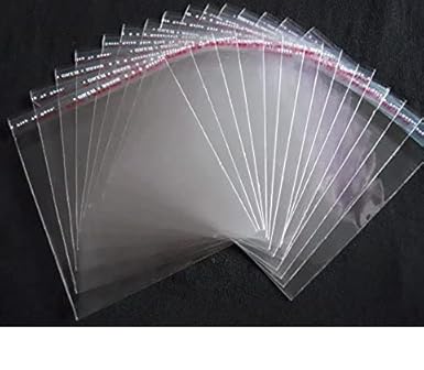 RR Self Adhesive Resealable BOPP Clear Plastic Pouch Bag 4x6 inches -500 Pcs (28 Micron)