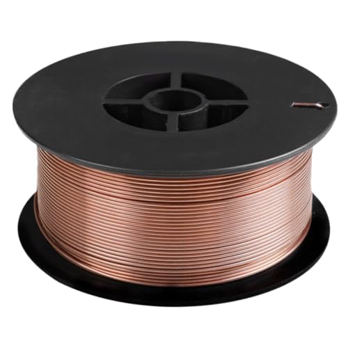 SHINEOFI Alambre de Soldadura de Acero al Carbono sin Gas con Núcleo de Fundente para Soldadura Industrial y Reparación con Alta Penetración y Rendimiento Confiable Bobina Rosa Dorado