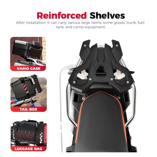 Support arrière de moto pour fixer une boîte à bagages stable