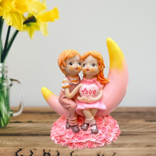 Image of AUGEN Polyresin Love Idol Statue Showpiece for Home Decor Decoration and Gifting (7671-E, 12cm)